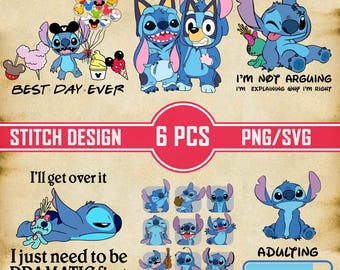 Stitch Best Day Ever PNG, Svg Dramatic Stitch, Stitch I'm Not Arguing PNG,  Adulting Wait SVG, Stitch Png, Lilo and Stitch Svg, Funny Stitch