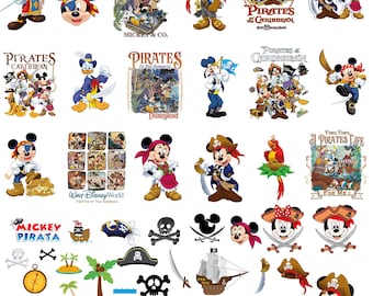 Disney Mickey Pirates 47 Design Bundle Png Mickey And Friends Png, Magic Kingdom, Animal Kingdom Epcot Png Digital Download