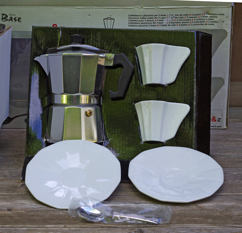 Gnali Zani Expresso Coffee Maker Set Inventory Box 12