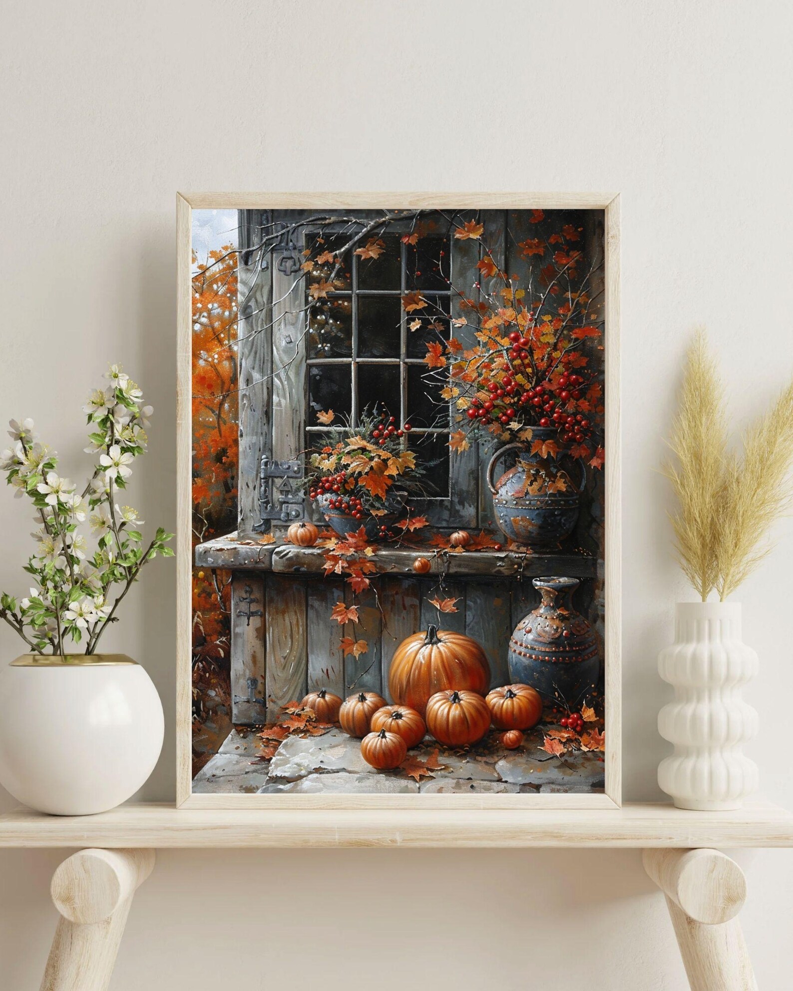 October Wall Autumn Fall Wall Art Cozy Fall Decor High-quality Printable Print - Etsy