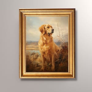 Golden Retriever Painting Etsy