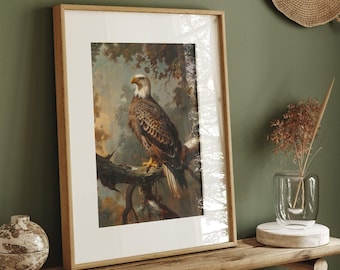 Antike Weißkopfseeadler Kunstdruck