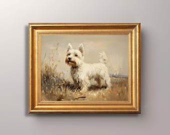 1930's Antique WEST HIGHLAND White Terrier Print Wall Art Decor Vintage ...