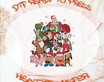 Disney You've Got A Friend In Me DTF Transfer, Christmas Toy Story Ready To Press