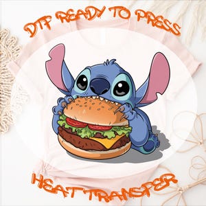 Disney Stitch DTF Transfer, Stitch Ready To Press, Disney Character Heat Transfers, Disney Stitch Dtf, Family Disney 2025 Dtf, Heat Press