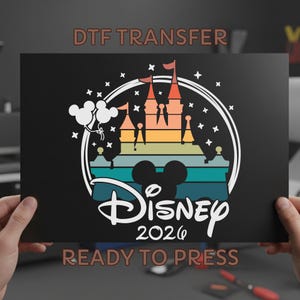 Disney Family Trip 2026 DTF, Matching Disney Shirts Ready to Press, Disney Squad Castle Shirt, Disney Iron On Print, World Disney Transfer image 2