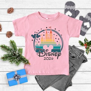 Disney Family Trip 2026 DTF, Matching Disney Shirts Ready to Press, Disney Squad Castle Shirt, Disney Iron On Print, World Disney Transfer image 6