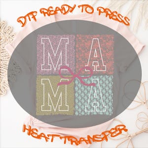 Coquette Lace Mama Dtf Ready For Press, Floral Lace Mama Ready To Press, Mama Coquette Dtf, Heat Transfer, Lace Coquette Iron On Decal