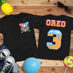 Custom Baseball Shirt for Boy, Personalized Kid Baseball Drip Shirt, Bulk Team Gift, Ice Cream Drip Tee, Easter Basket Gift, Baseball TShirt