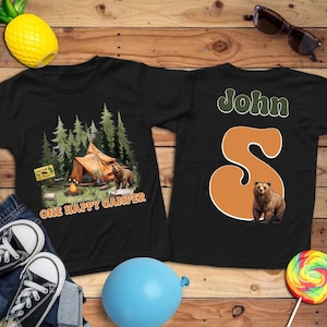 One happy Camper, camping 1st birthday, first birthday shirt, camping first birthday, camping theme, camping party, camping birthday shirt