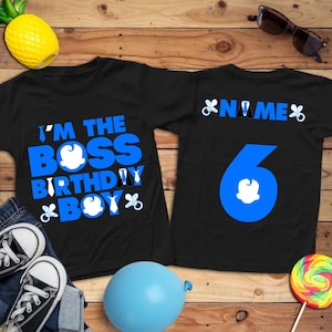 Custom Boss Baby, Name & Age Birthday Shirts, The Boss Baby, Baby Boy, Baby Girl, Custom Boy birthday shirt, Custom Girl birthday shirt