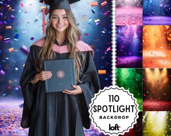 Graduation Backdrops Photo Digital Banners School Grad Designs | Custom Graduation Visuals Grad Senior Posters