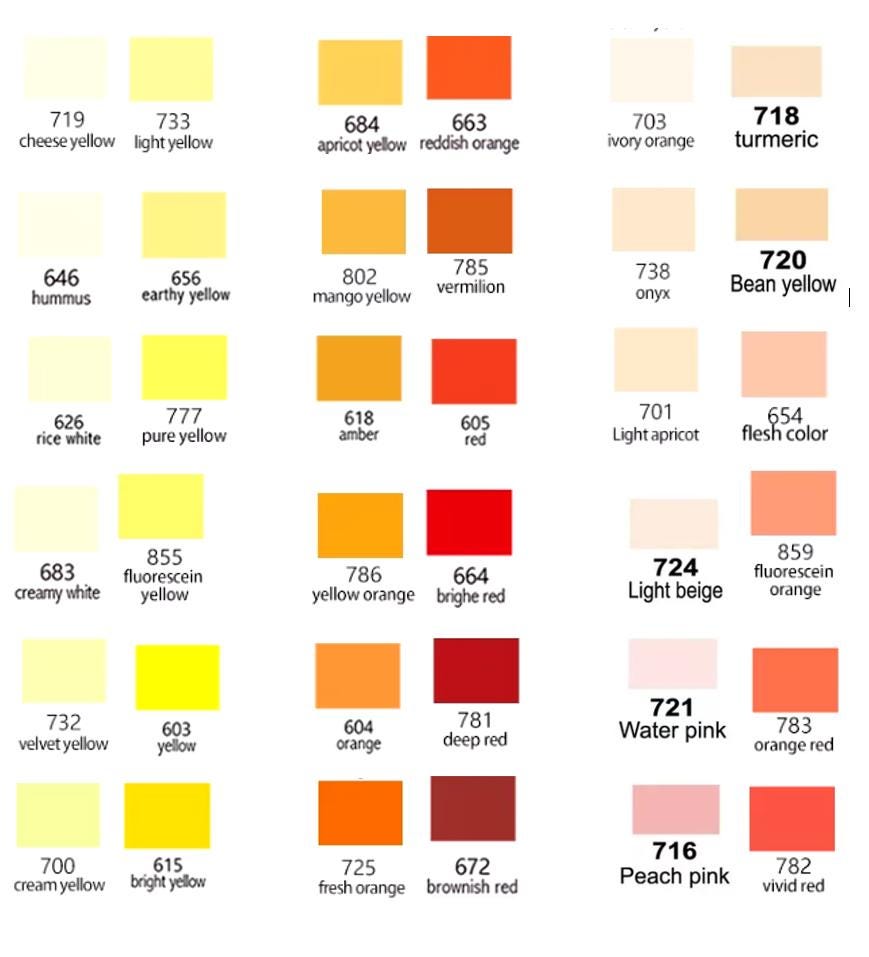 Digital PDF Guangna - 168-piece Combined With 5 Colors From
