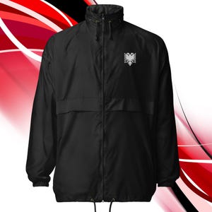 Embroidered Albanian Eagle Windbreaker