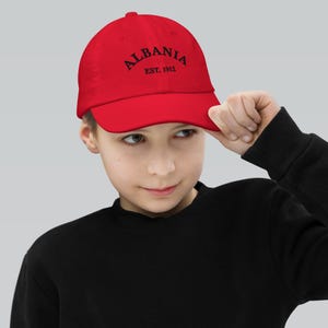 Albania Established 1912 Kids Hat (Embroidered)