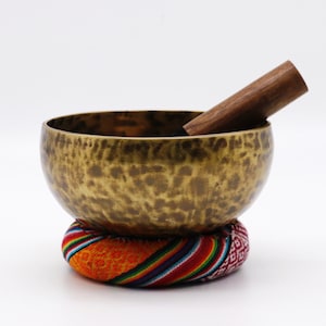 6 inches Tiger Eye Singing Bowl from Nepal- Tibetan Singing Bowl-Meditation-Sound bath-Healing Bowl-Sound Therapy