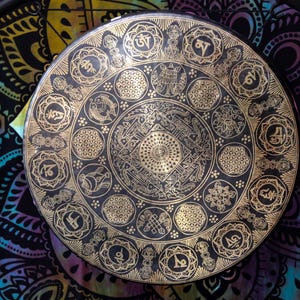 Mandala Gong 50-100 cm -Tibetan Singing Meditation Gongs - Gong From Nepal. Bath Sessions Gongs.