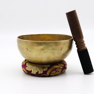 5 inches  Golden Dim Singing Bowl from Nepal- Tibetan Singing Bowl-Meditation-Sound bath-Healing Bowl-Sound Therapy