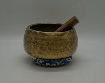 6.5 Inches Antique Mani Singing Bowl-Tibetan Singing bowl From Nepal