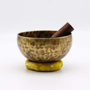 5 inches  Tiger Eye Singing Bowl from Nepal- Tibetan Singing Bowl-Meditation-Sound bath-Healing Bowl-Sound Therapy