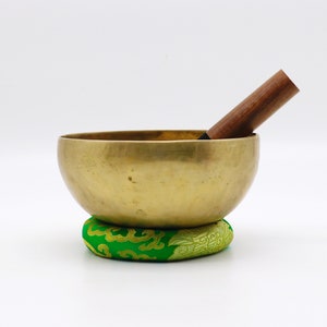 6 inches Golden Dim Singing Bowl from Nepal- Tibetan Singing Bowl-Meditation-Sound bath-Healing Bowl-Sound Therapy