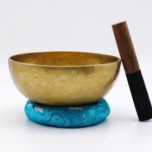 7 inches Golden Dim  Singing Bowl from Nepal- Tibetan Singing Bowl-Meditation-Sound bath-Healing Bowl-Sound Therapy