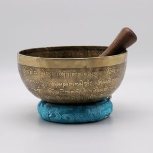 Special Handicraft Carving Tibetan Bowl, Singing Bowl from Nepal, Spiritual Singing Bowl, Mantra Tibetan Singing Bowl - Himalayan Sound