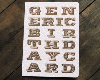Carte d'anniversaire générique