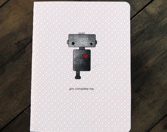 Carte Love Robot, vous me complétez