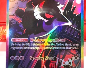 Custom Holo Foil Trainer Card: Sabrina Full Art Illustration - Etsy