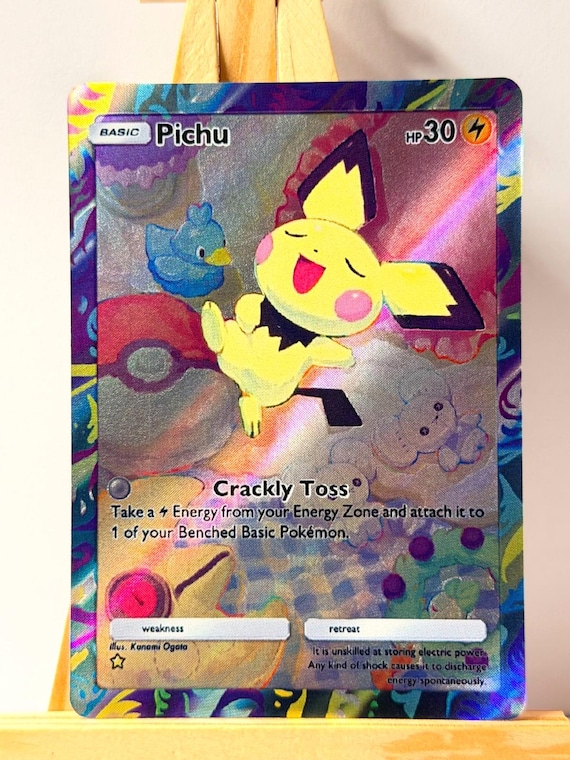 holographic pichu card Amazon.com: Pokemon TCG: 1x Random Graded Pokemon Card (Beckett, PSA or  CGC)