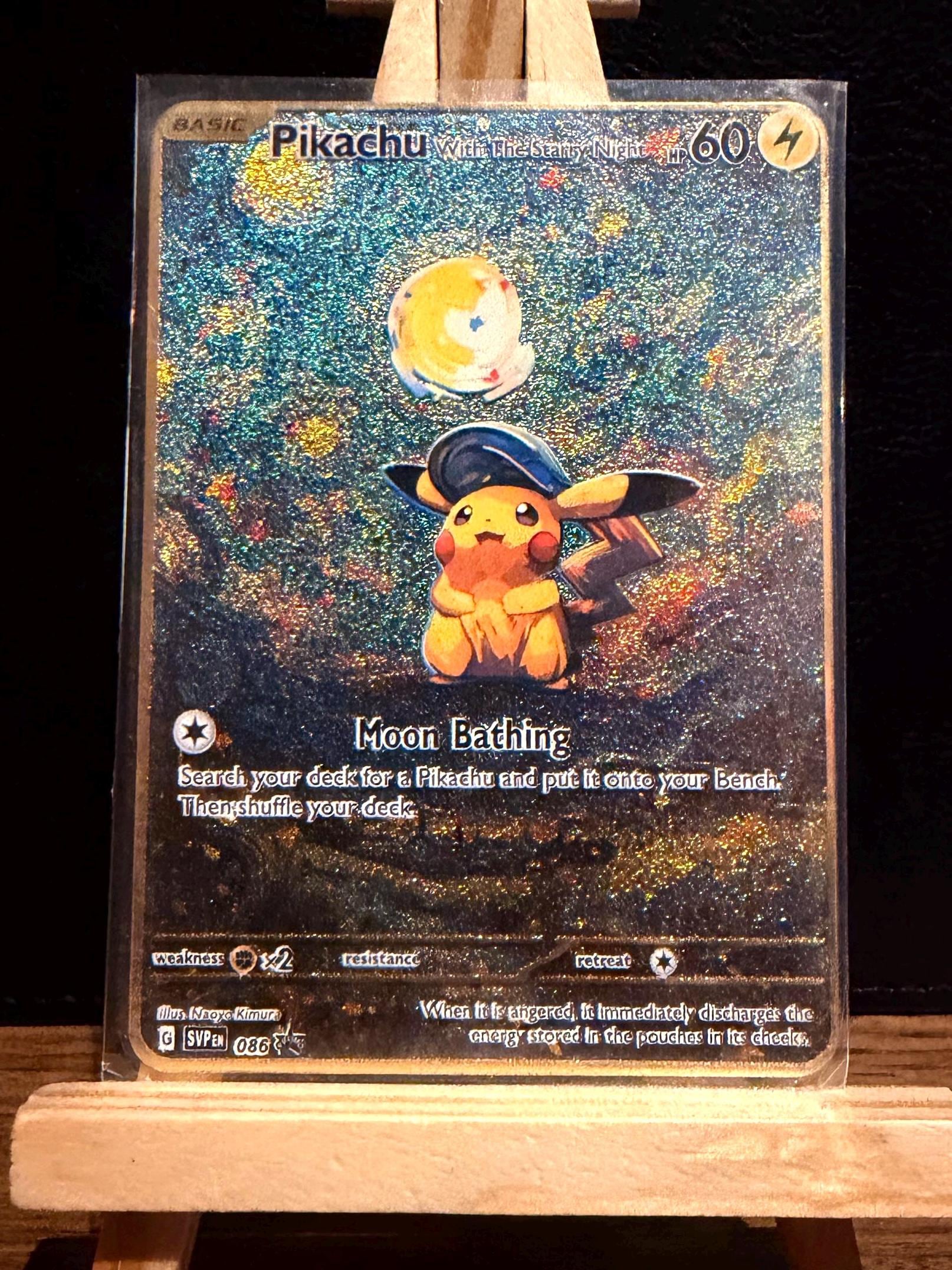 ポケモンカードゲーム Starry Night Van Gogh Pikachu Pikachu with The Starry Night
