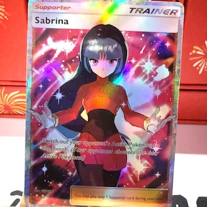 Choisissez votre carte Pokemon tcg Pocket, illustration artistique complète personnalisée, carte holographique, toutes les applications sont répertoriées n° 6 Waifu Trainers - Cynthia Sabrina Misty