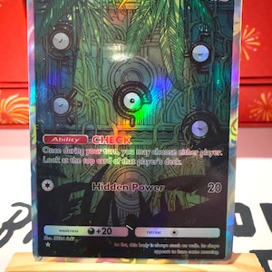 Pokémon TCG de bolso personalizado com arte completa, ilustração holográfica, cartão genético Apex Mythical Island Space Smackdown Shining Revelry Triunfante