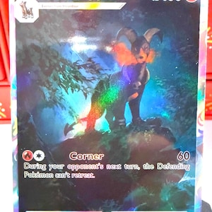 Houndoom Pokémon TCG Pocket Custom Full Art Illustration Holo Card Genético Apex Mythical Island Space Smackdown Shining Revelry Triunfante