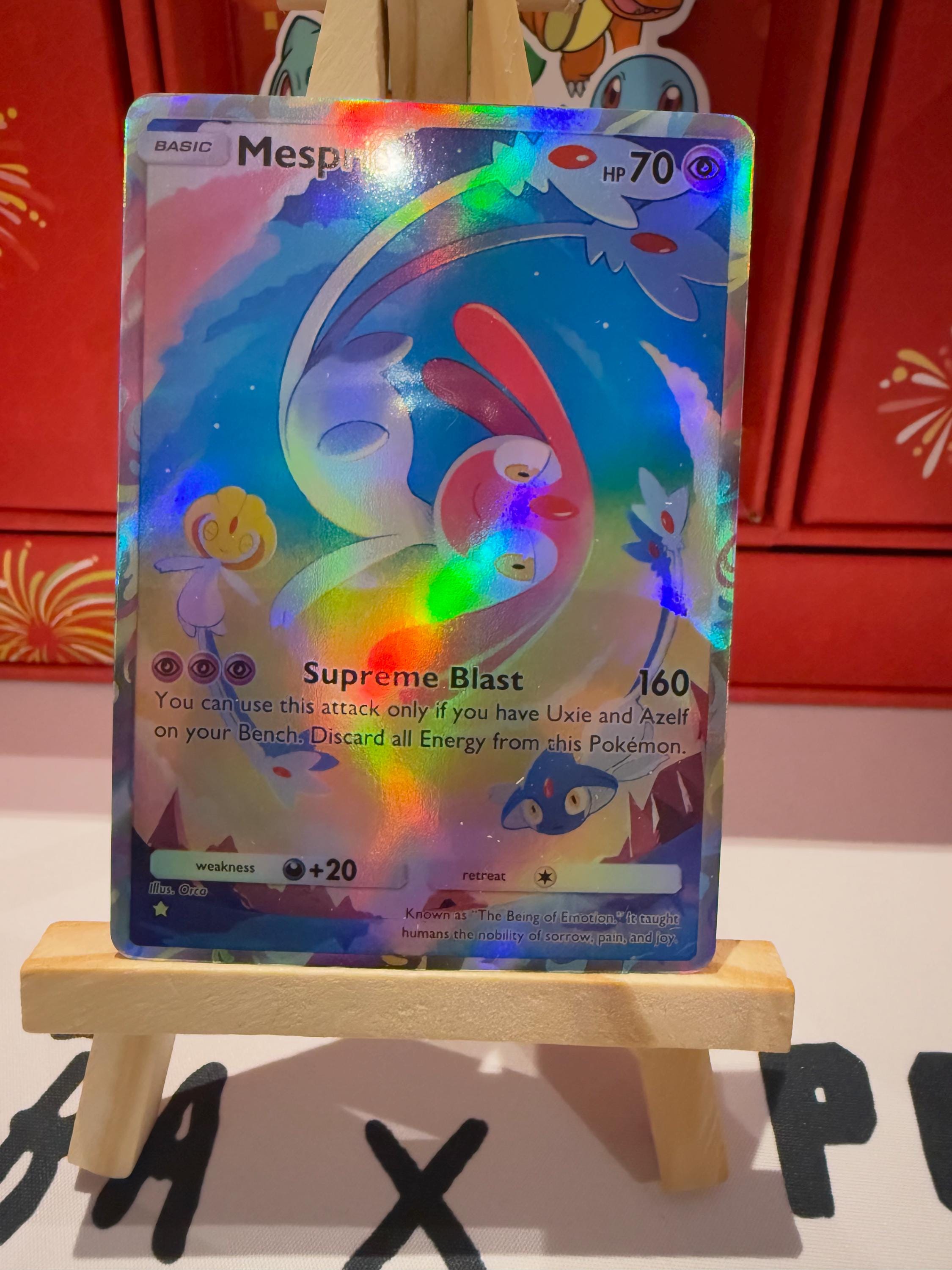 mesprit pokemon card value Tcg Pocket Custom Full Art Illustration Holo Genetic Apex Mythical Island Space Smackdown Shining Revelry Triumphant Remove 3 damage counters from each of your Benched Pokemon Pokemon TCG - SM10b -
