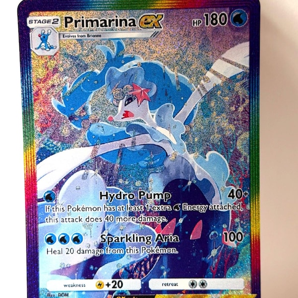 Primarina ex - Evoli Grove - Pokemon Tasche FANMADE Full Alt Art HOLO