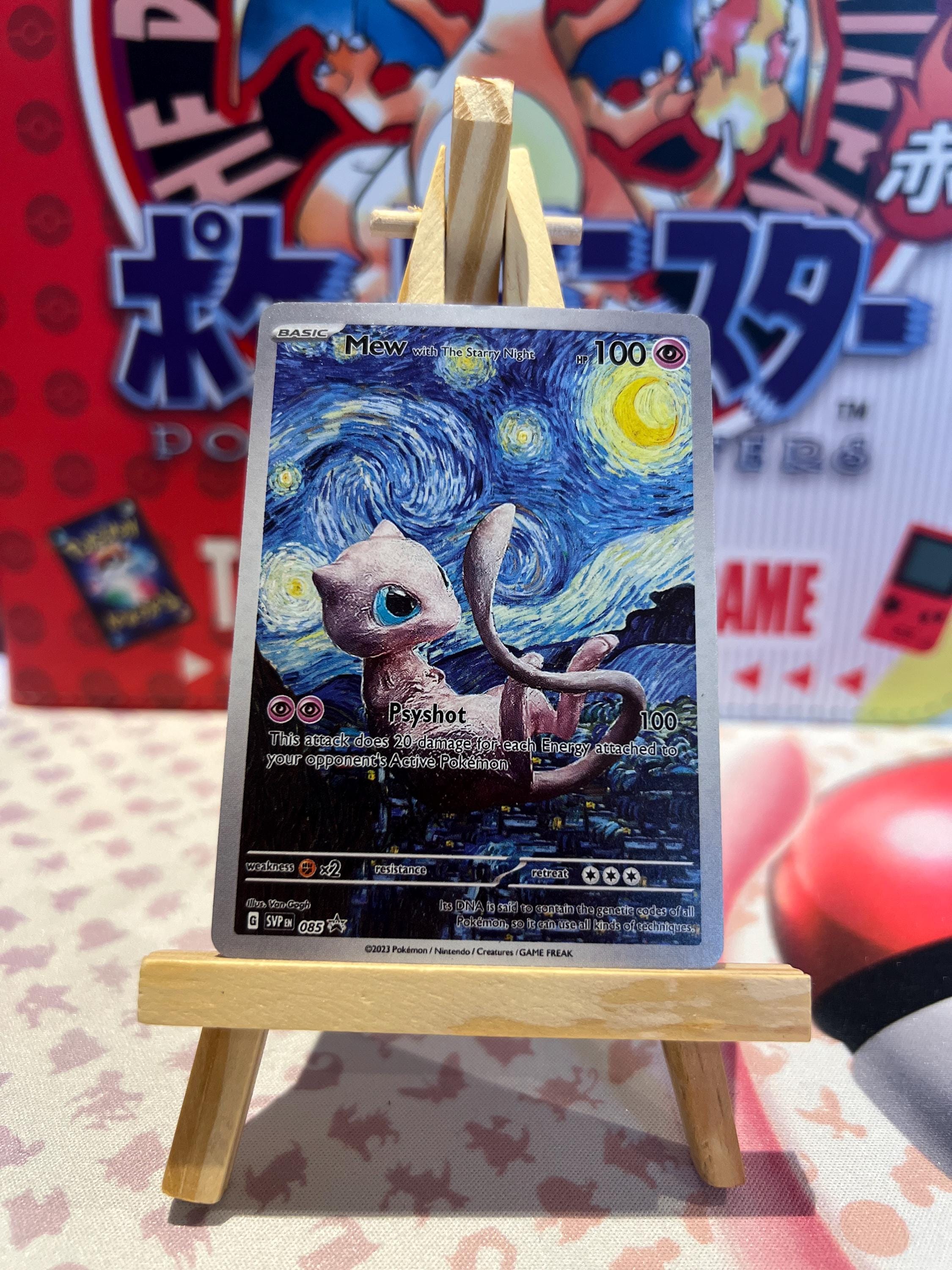 pokemon mew card Japanese ex 327/190 Shiny Treasure ex Sv4a SSR or Paralyzed Pokmon TCG Pocket Has a