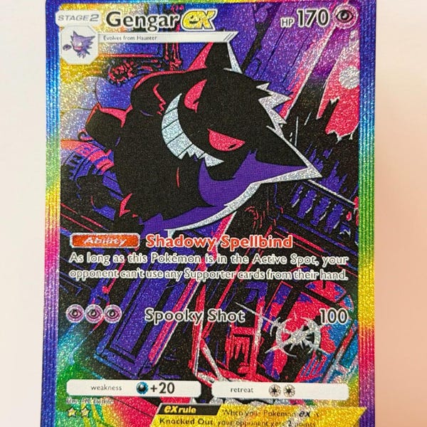 Ex Gengar - Genetic Apex - Pokemon Pocket FANMADE Full Alt Illustration Art HOLO
