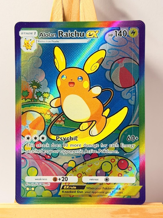 raichu holographic card Raichu - 55/214 - Rare Reverse Holo Card - SM10 Unbroken Bonds main image 1