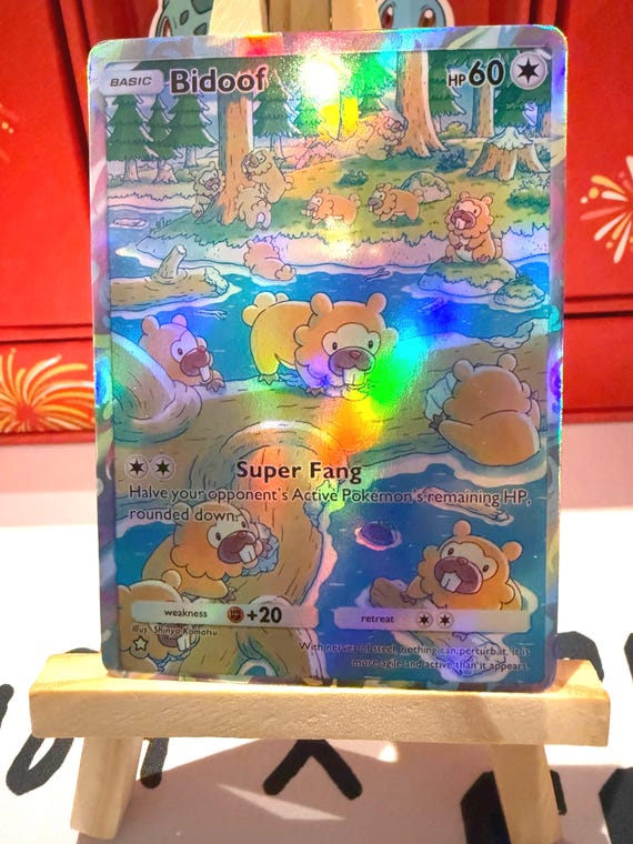 Bidoof Pokemon Tcg Pocket Custom Full Art Illustration Holo Card Genetic Apex Mythical Island Space Smackdown Shining Revelry Triumphant - Etsy Norway Bidoof Pokemon Tcg Pocket Custom Full Art Illustration Holo Card Genetic Apex Mythical Island Space Smackdown Shining Revelry Triumphant - Etsy Norway