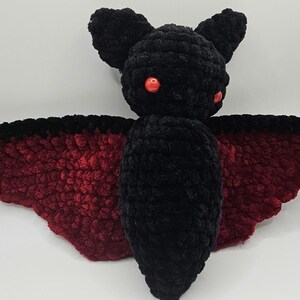 Handmade Crochet Black Bat Toy main image 1