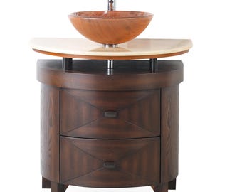 32 inch Onyx counter top Verdana Vessel Sink Bathroom Vanity