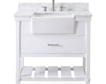 36-Inches Kendia Farmhouse Sink Bathroom Vanity
