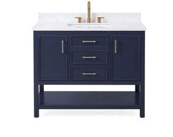 42 inch Felton Navy Blue Single Sink Bathroom Vanity