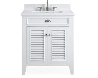 Contemporary Style White Kalani Bathroom Vanity (Variant)