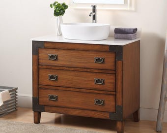 Akira Vessel Sink Traditional Style Bathroom Vanity