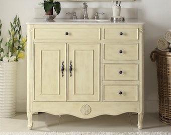 38 Inch Cottage Style Daleville Bathroom Sink Vanity