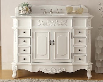 42 inch Antique white Morton Bathroom Sink Vanity