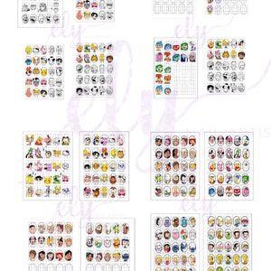 Template to make nail stickers